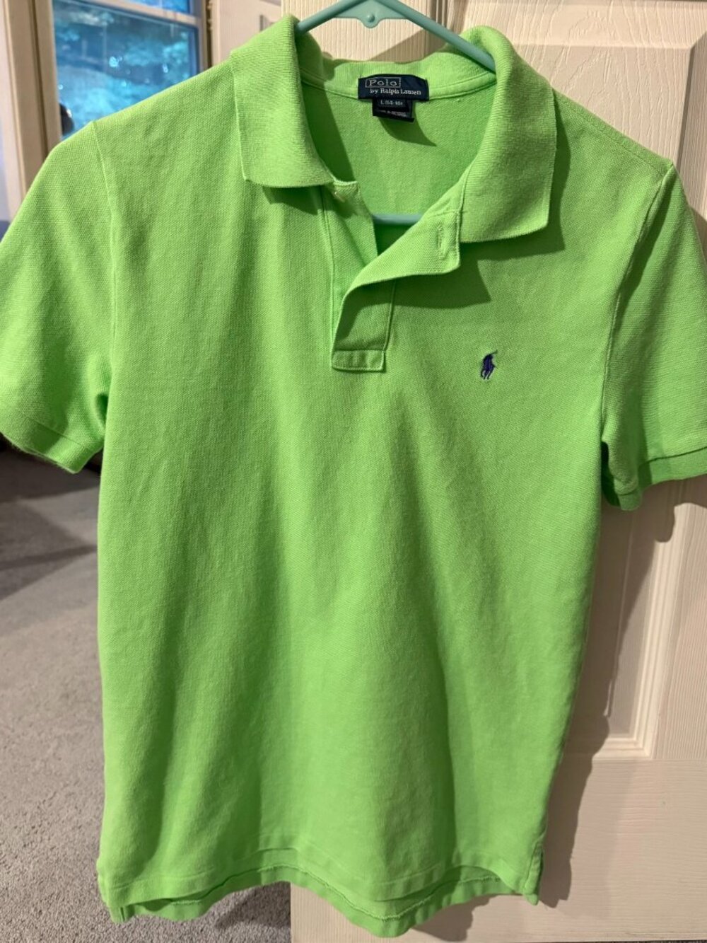Polo Ralph Lauren Boy's Lime Green Cotton Polo Shirt